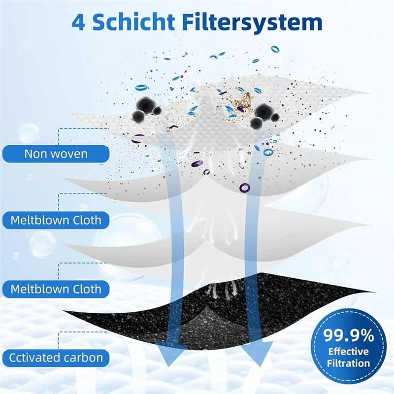 Sac à poussière sous vide de grande capacité A24P, 6 pièces, pièce de rechange Omni/X9 Pro pour Ecovacs Deebot X9 Pro