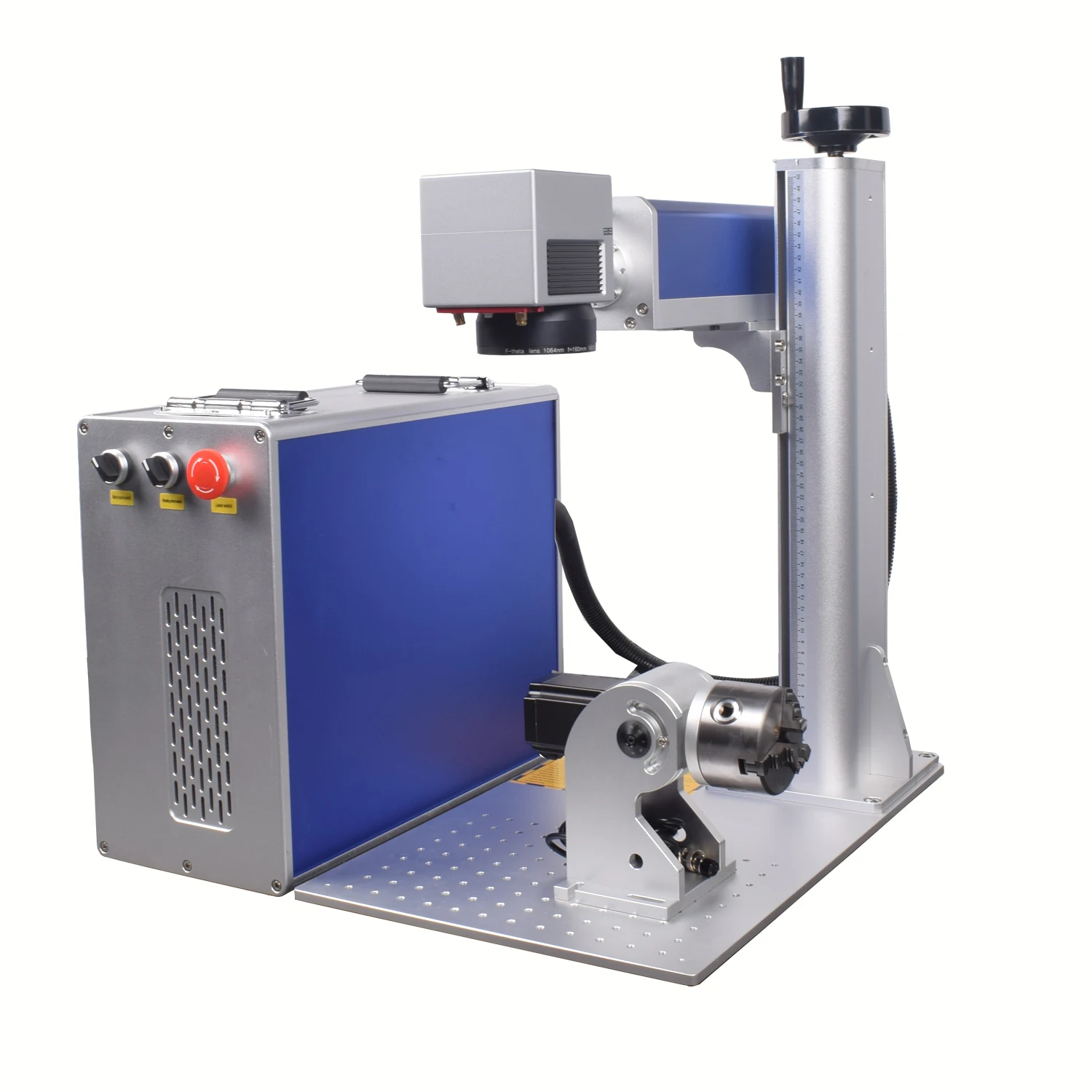 100W Mini Fiber Marking Machine New Condition Air-Cooled Supports DXF PLT BMP AI DST for  Engraving Ornaments