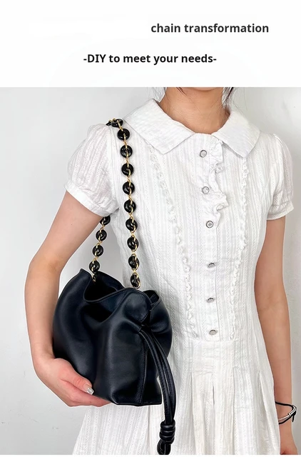 【LOEWE】 Donut chain bag strap Loewe Donut Chain Shoulder Strap in Leather | Neiman Marcus
