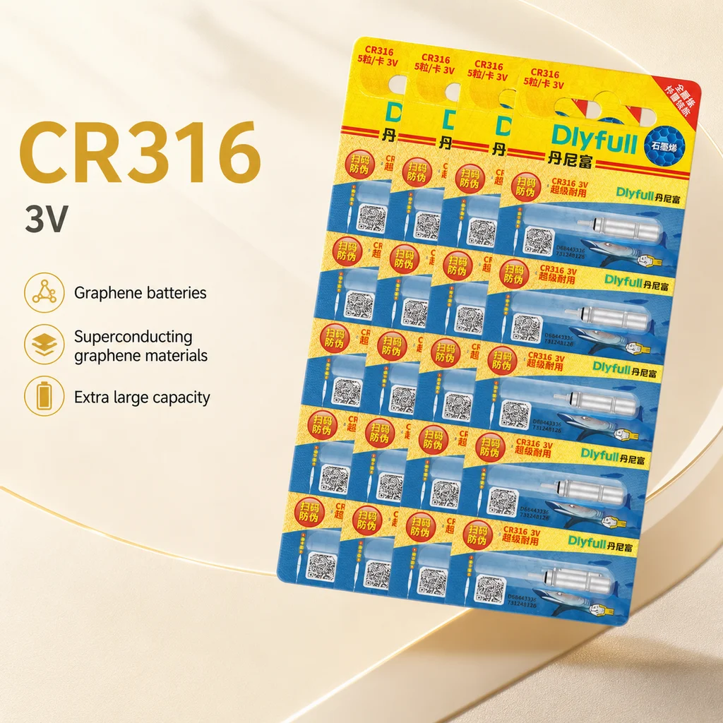 CR316 Luminous Fishing Float Batteries 5-50PCS Night Fishing Electronic Float Button Cell Accessories for Floats