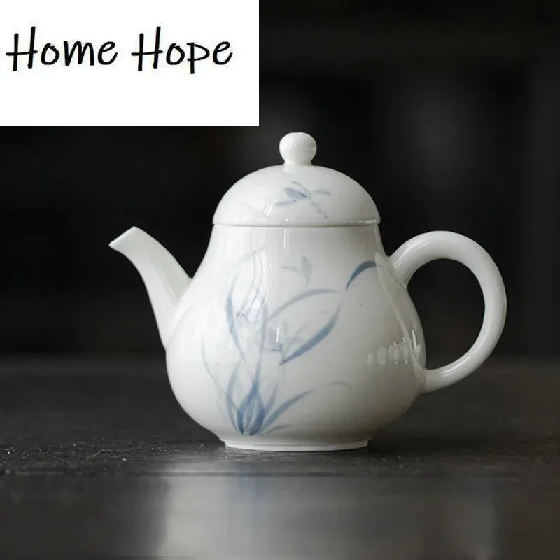 150ml-white-porcelain-handmade-teapot-hand-painted-orchid-teapot-with-filter-vintage-pot-tea-maker-kettle-tea-services-crafts