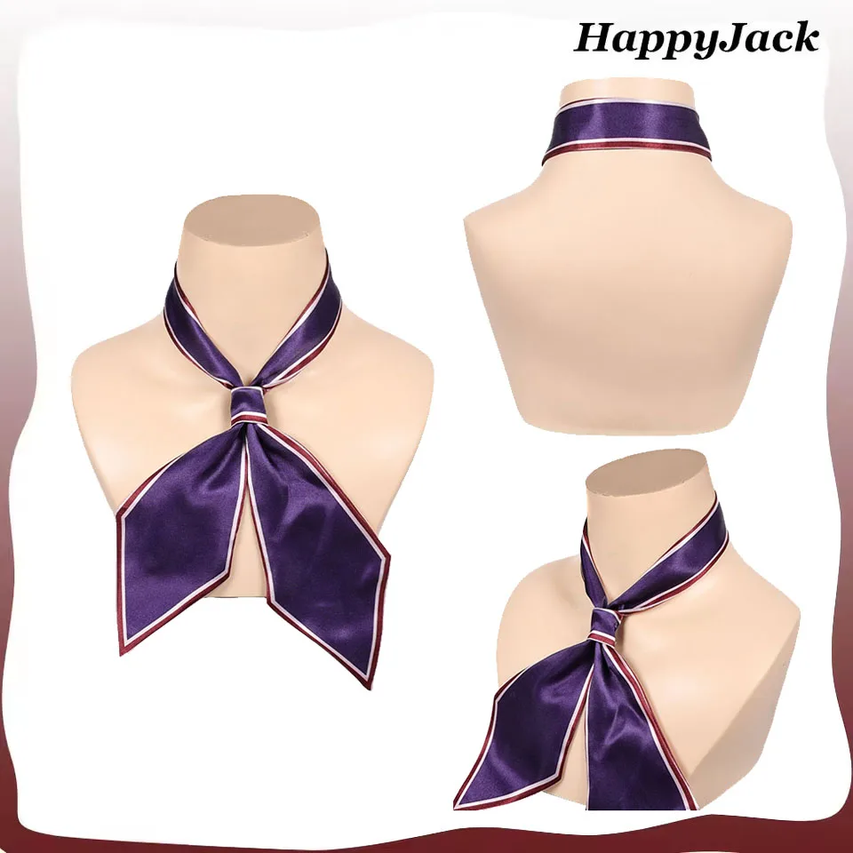 

Fantasy M3GAN Cosplay Purple Bowtie Movie Disguise Women Girls Bow Tie Halloween Carnival Scarf Costume Accessories Props