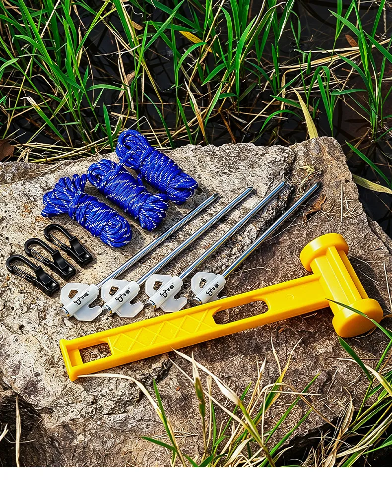 Neuer selbstverriegelnder Seilspanner, einziehbares Rollen-Spannwerkzeug für Campingzelte, LKW-Ladungssicherung. – Detail 7