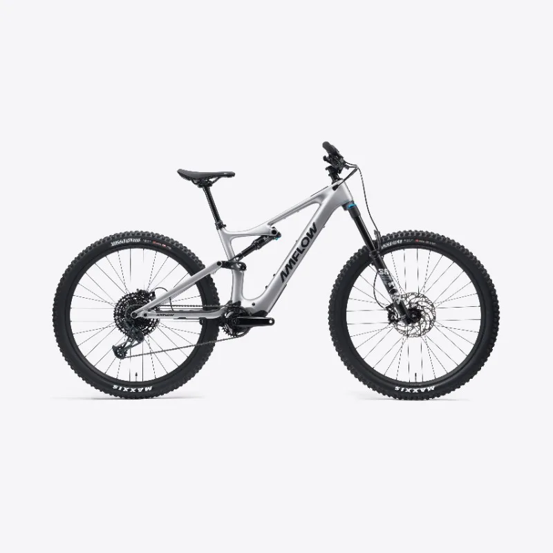 DJI Amflow PL Carbon E-Mountain Bike With DJI Avinox Drive System Built-in LED Control Display Amflow PL Full Suspension Ebike