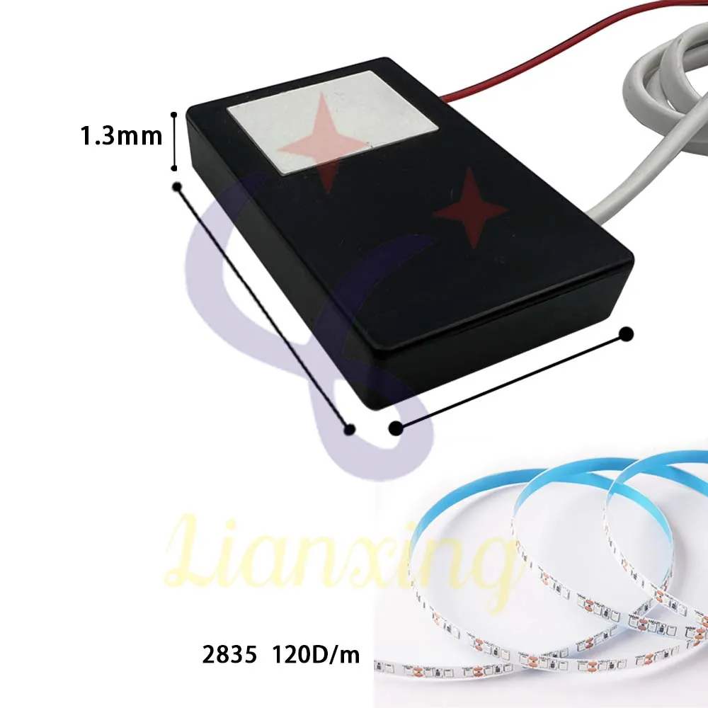 Strip light controller 12V1A Touch sensor switches mirror Light12W Smart bathroom cabinet with mirror 5metres 2835 120D A set