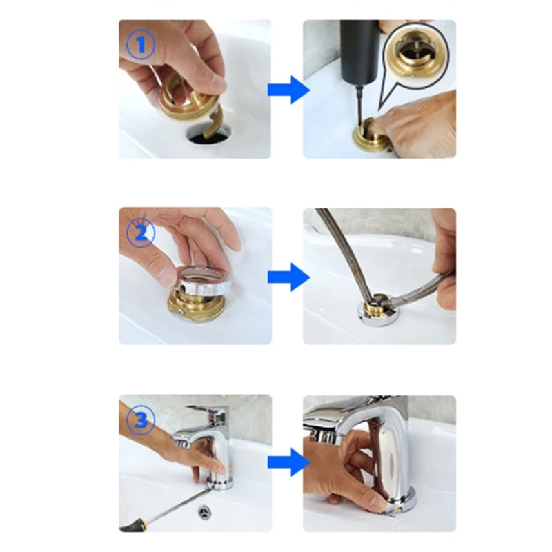 Base fija para grifo baño, grifo para fregadero cocina, Base para lavabo, accesorios tuerca pie fijo, reparación