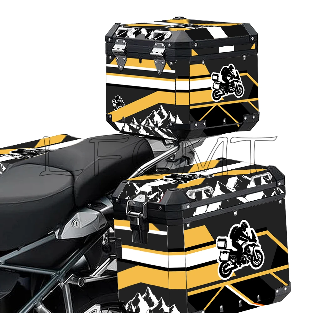 Motorcycle Aluminum Box Top Case Pannier Decals Set Trunk Decor Stickers Fit for R1200GS ADV R1250GS R 1250 GS ADV F750/850GS