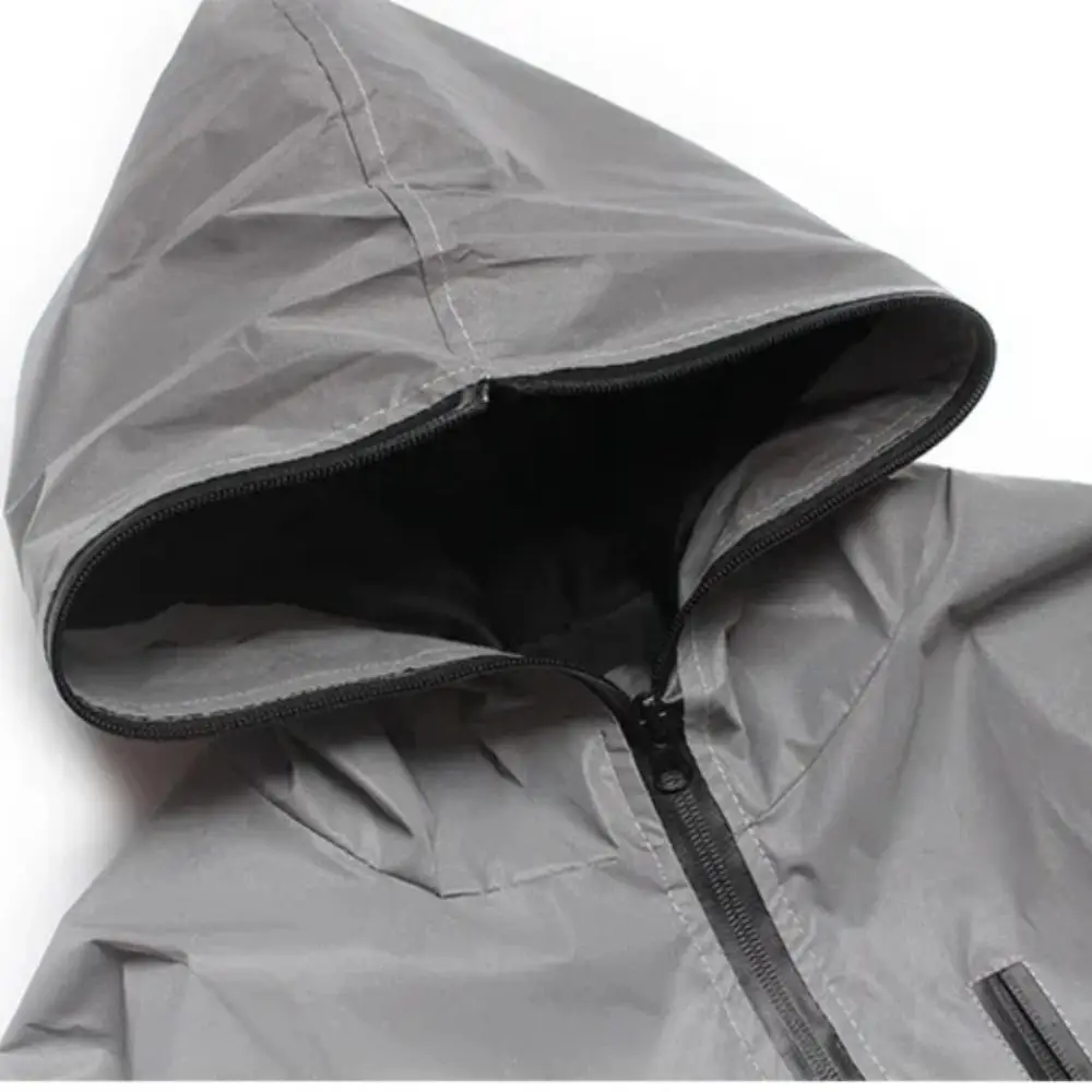 سترات عاكسة للتحذير الليلي مع جيب على الصدر سترة بغطاء للرأس للربيع والخريف سترة واقية عاكسة للضوء على طراز الهيب هوب للسفر #5