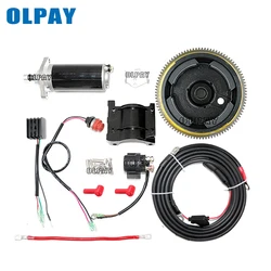 Outboard motor Rear Control Change to Electric Start Engine Kit for YAMAHA 2 stroke 15HP Outboard Motor(New Style)