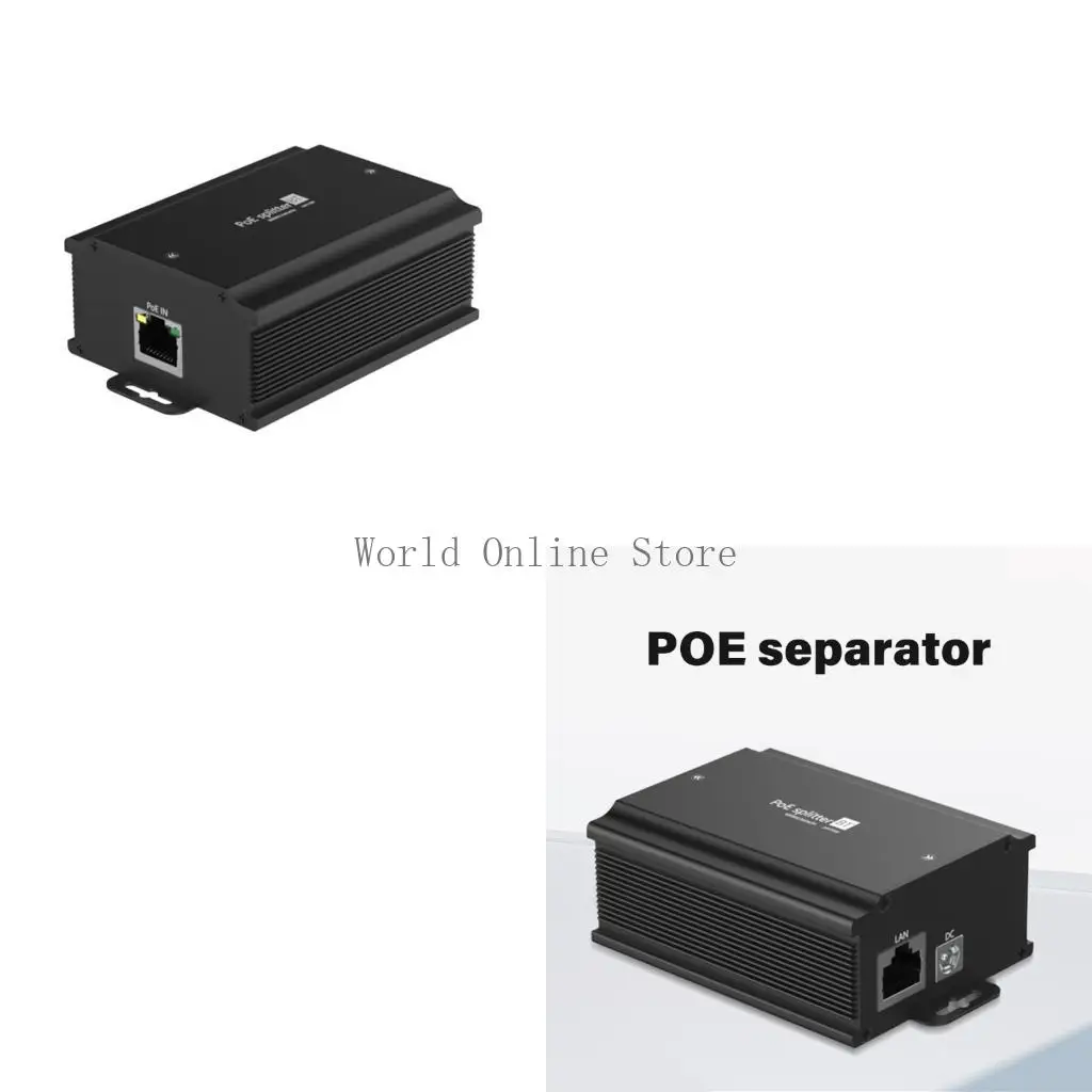 

POE Splitter Gigabit Adapter 48V To 24V 3A Gigabit Data Transmission For Camera 87HC