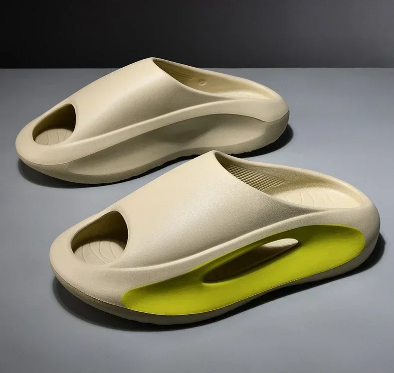 Hochwertige Hausschuhe für Herren und Damen, Eva-Hausschuhe mit weicher Sohle, dicke Sohle, bequeme, stoßdämpfende, leichte Strandschuhe – Detail 24