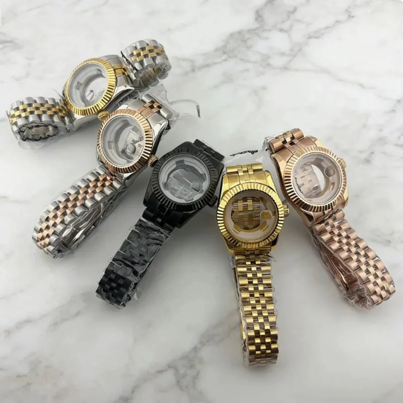 

Женский корпус для часов Datejust, 31 мм, из нержавеющей стали 316L, с сапфировым стеклом и линзой-циклоном, подходит для автоматического механизма NH05.
