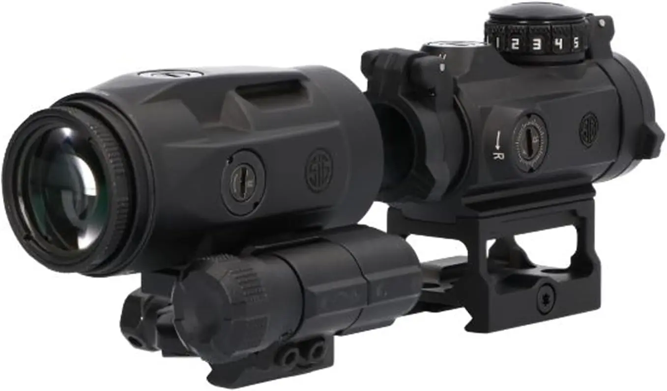 MSR Compact Red Dot Sight and Juliet3 Micro Ultra-Compact Lightweight Waterproof Magnifier Combo Kit