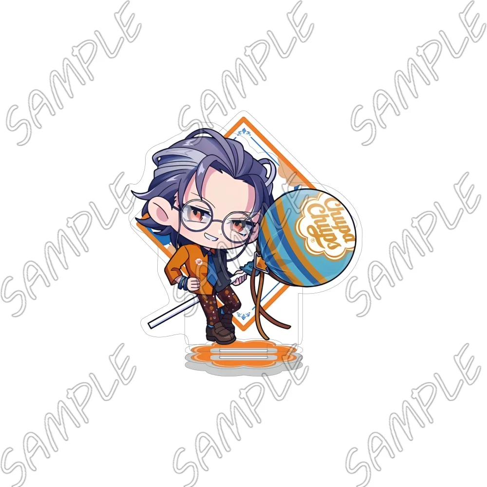 Music Anime Hypnosis Mic Acrylic Stand Keychain 10CM Chibi Amemura Ramuda Aohitsugi Samatoki Desk Ornaments Fan Merchandise