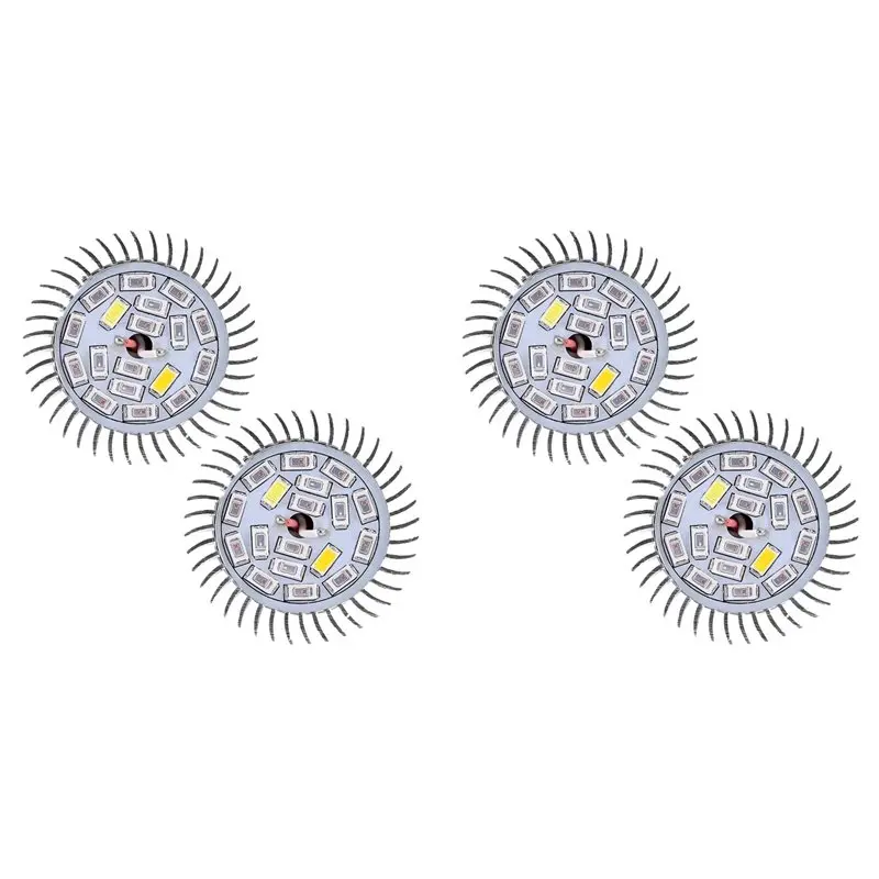 

4Pcs E14 Plant Growth Light 85-265V Full Spectrum Led Grow Light For Hydroponic Indoor Garden Greenhouse 28W
