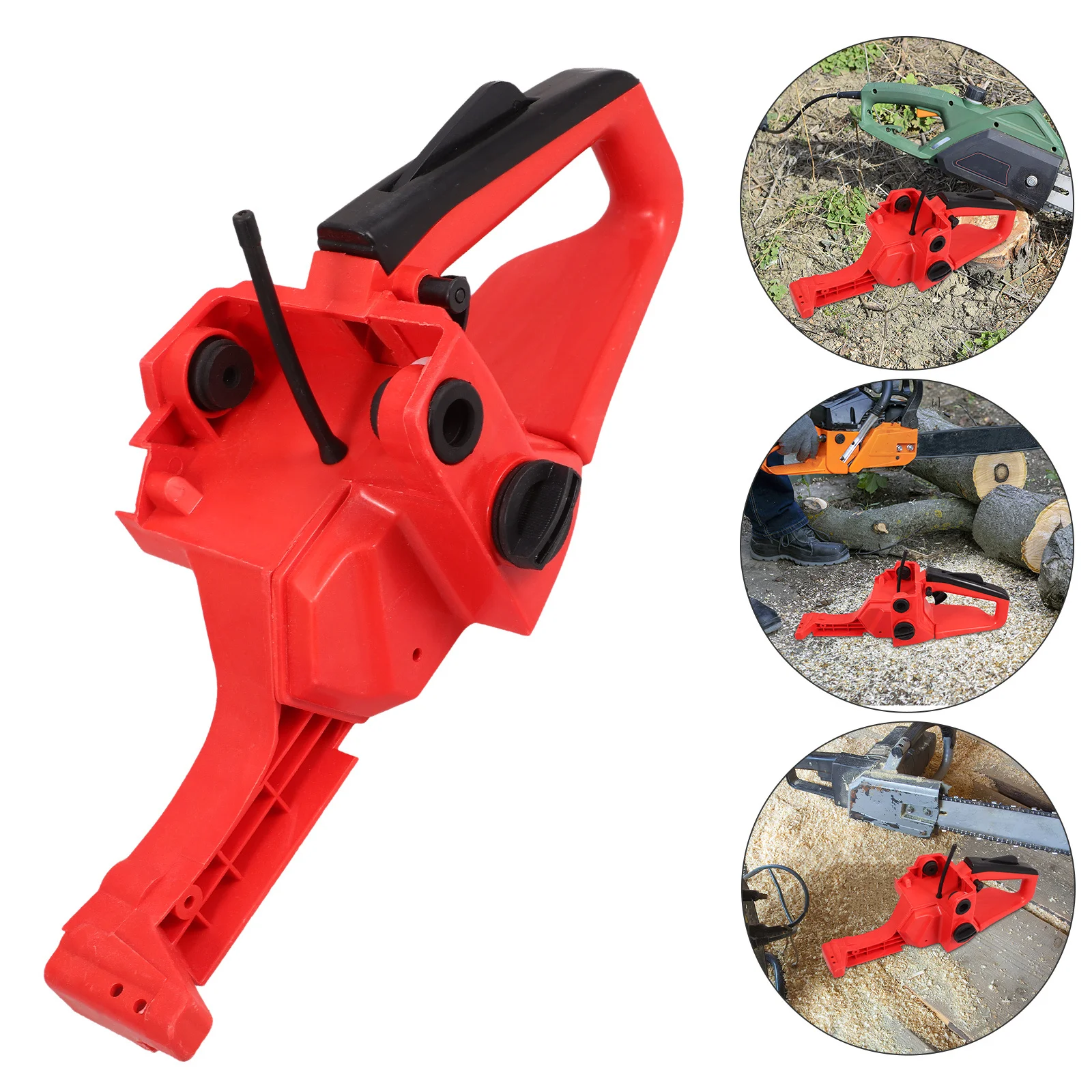 

1pc Tank Rear Handle Assembly For Chainsaw Tool-Free Install Sturdy Pc Material Secure Grip Compatible With Gas-Powered Saw