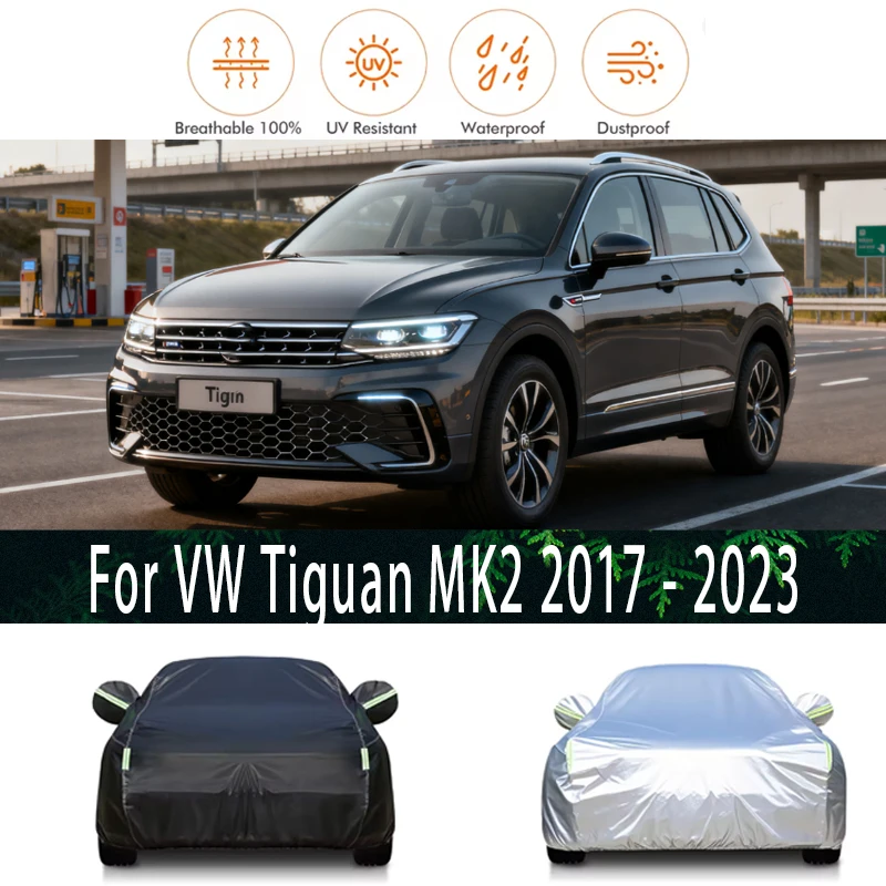 

For VW Tiguan MK2 2017-2023 Outdoor Protection Full Car Covers Snow Cover Sunshade Waterproof Dustproof Exterior Car accessories
