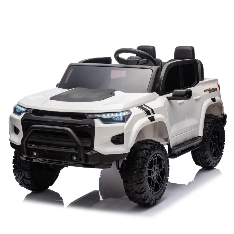 Dwuosobowy elektryczny pickup dla dzieci 24V10A z pilotem dla rodziców, kontrolą świateł, klaksonem i regulacją prędkości na trzy poziomy.