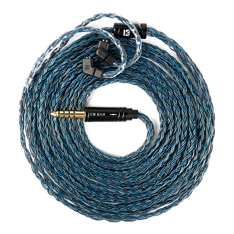 Kabel słuchawkowy KBEAR JunTian Chord 2 metry 16 żył posrebrzany OCC HiFi, ulepszenie do słuchawek 2PIN/QDC/MMCX/TFZ do EDX Pro ZSN CRA ZERO — zdjęcie produktu 7