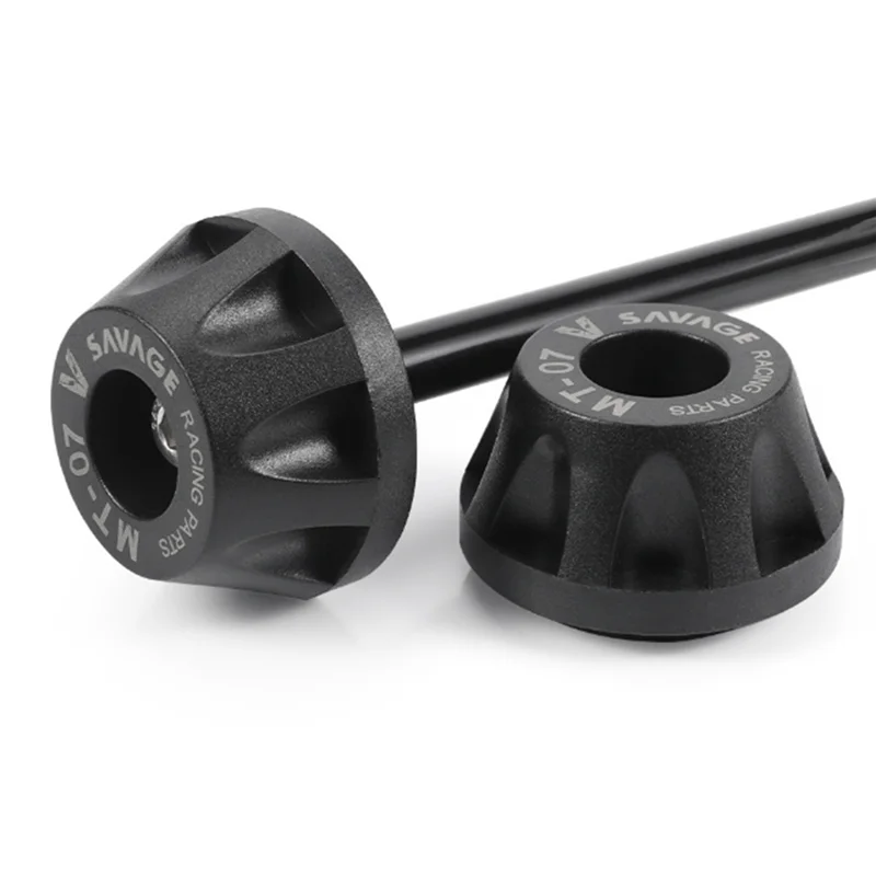 

NEW-Motorcycle Front Rear Axle Fork Crash Slider Wheel Protector For MT-07 FZ-07 2014-2023 XSR700