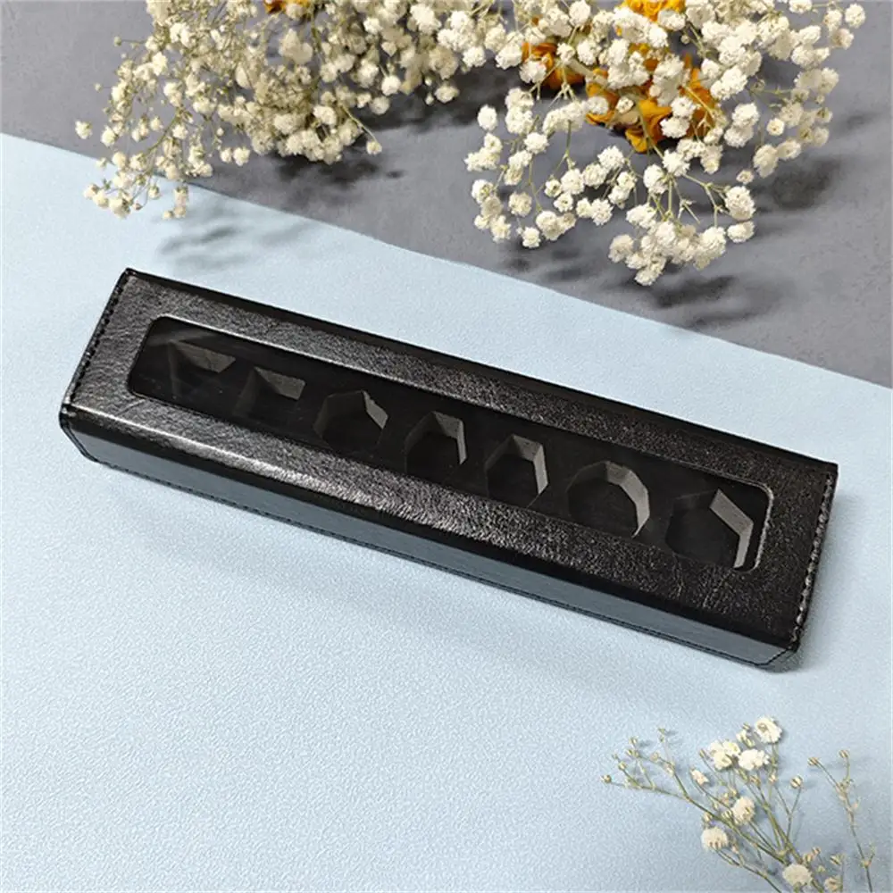 حزمة كأس النرد المستطيلة/الدائرة/السداسية بما في ذلك مادة الجلد والقصدير لحماية ملحقات ألعاب النرد DND TRPG