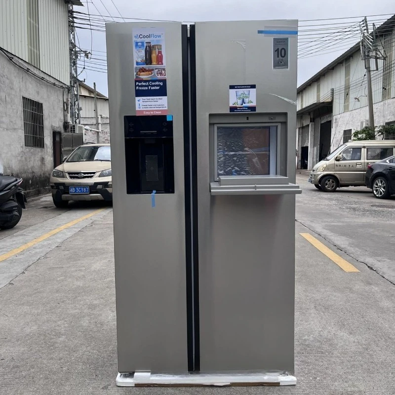 Double door refrigerator 606 liters with ice bar ice cubes