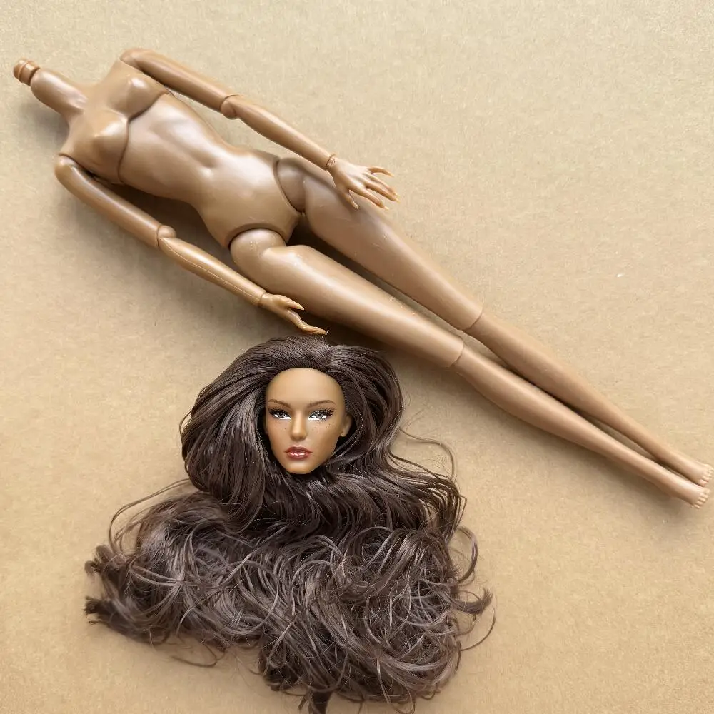 1/6 Maßstab Super-Modell-Puppe mit Gelenken, Beweglichem Körper, Weißer, Beiger, Braunem Hautton, Weibliche Modepuppe zum Spielen und Verschenken – Detail 12