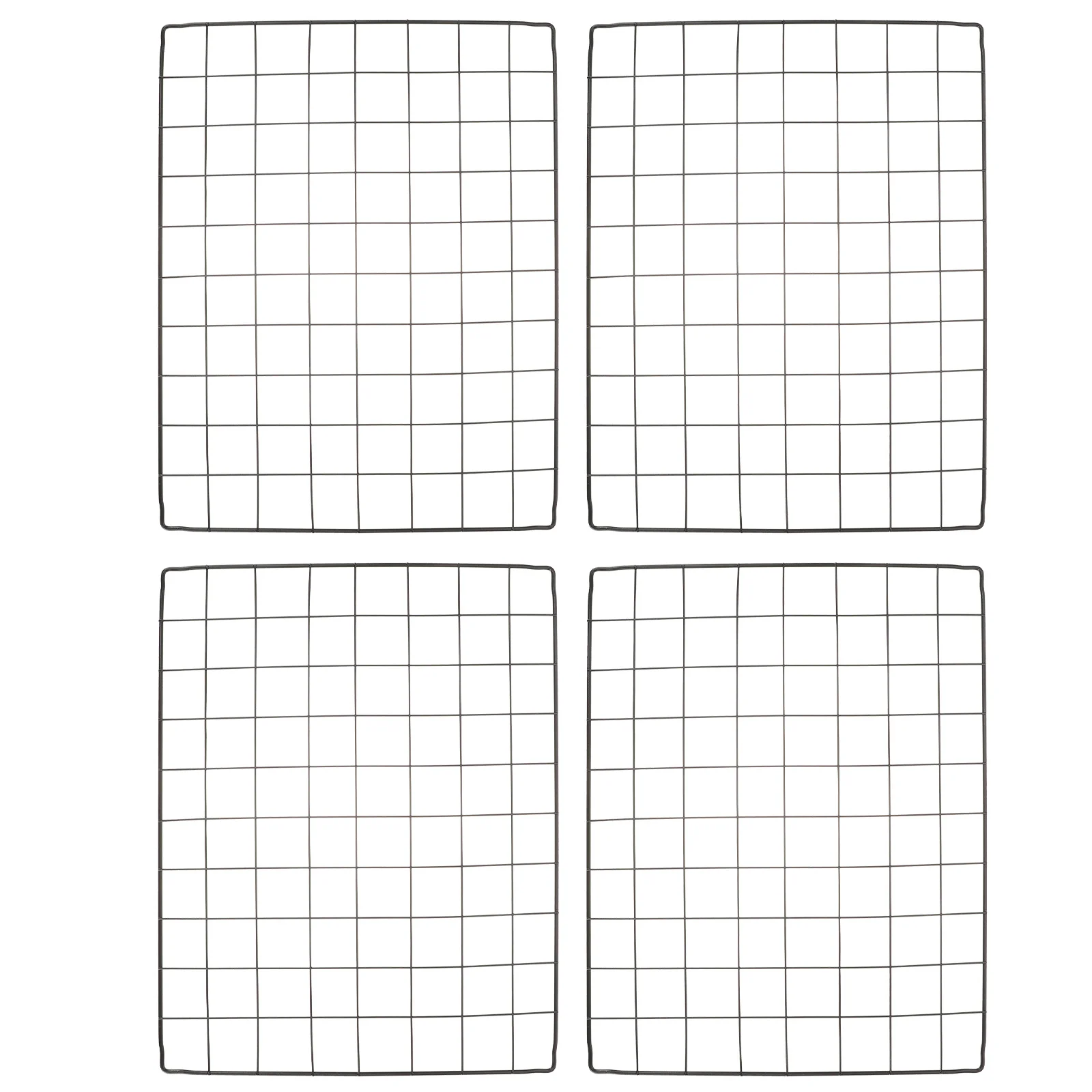 4-teiliges Haustier-Zubehör für Hundekäfige, Abnehmbare Gitterzäune für Hunde, DIY-Montage, Robuste Draht-Laufstallpaneele für Große und Mittelgroße Welpen