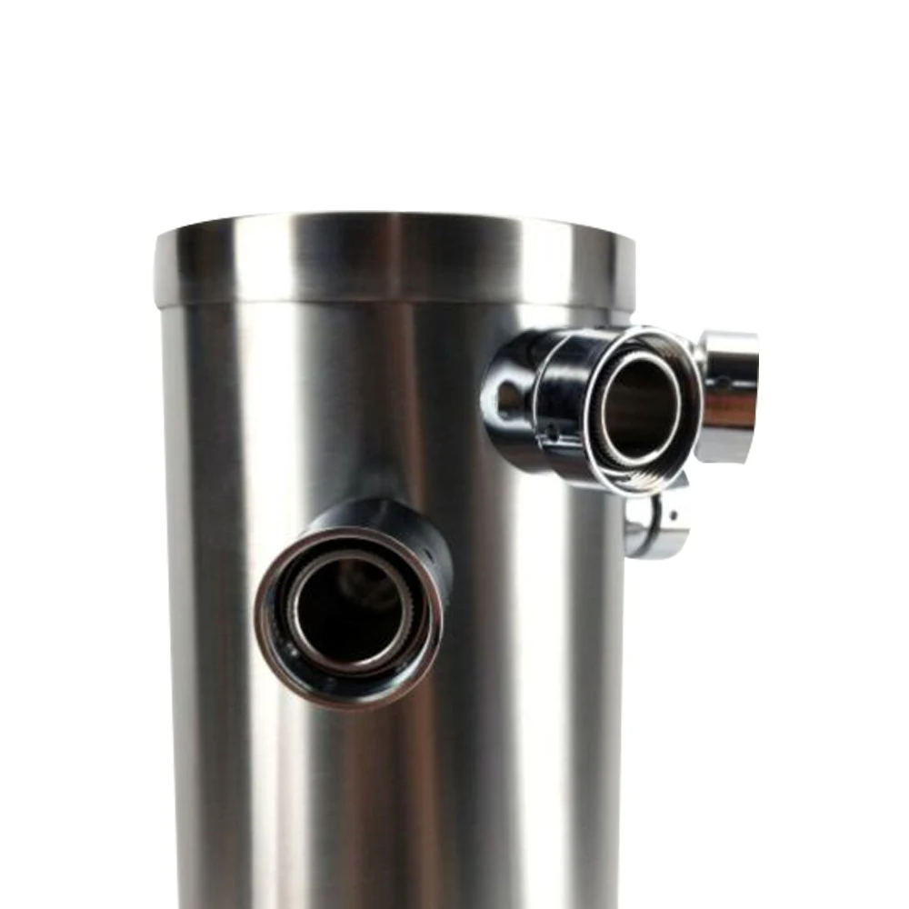 KegLand 4 Tap Stainless Font Kit with SS Duotigh Shot Shanks and Black Handles(Without Tap) Beer Home Brewing