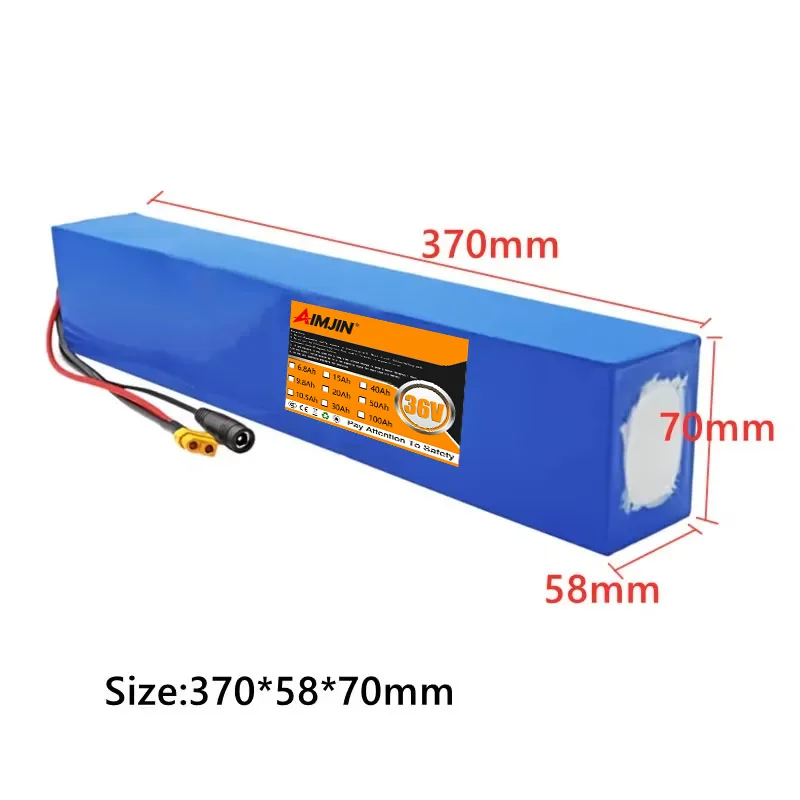New 10S5P 36V 15Ah 18650 500W-1000W Lithium Battery Pack, 42V 15000mAh High Power Motor, Electric Moving Tool + 42V 2A Charger