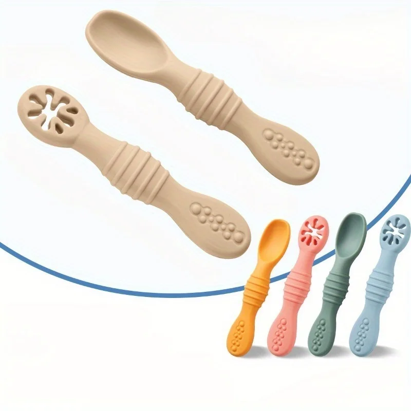 2pcs Food Grade Food Supplement Spoon, Feeding Spoon Tableware