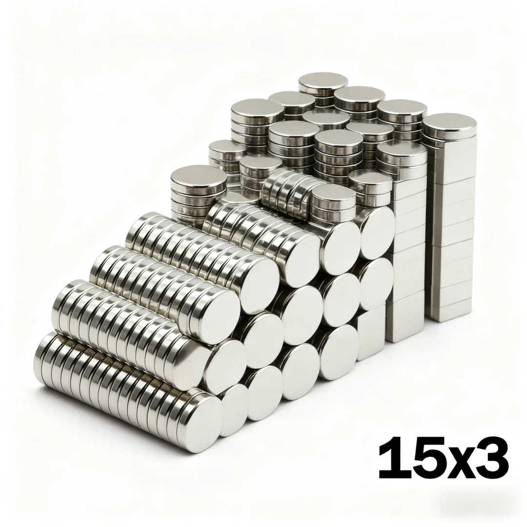 15x3mm Super Strong Magnet N35 Round Magnetic NdFeB Neodymium Magnet Powerful Disc imanes Refrigerator Magnets