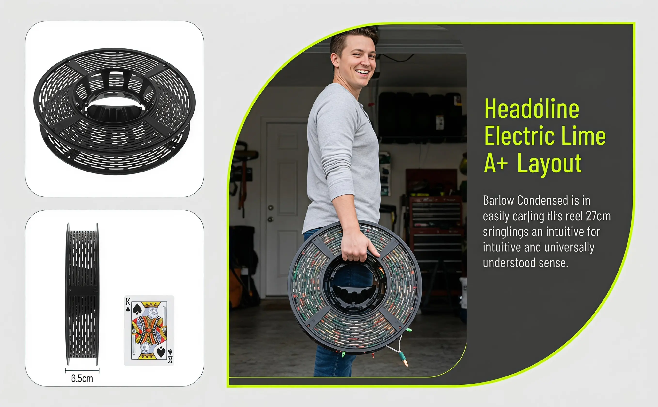 Christmas Light Storage Device Lights Rope Winding Spool Cable Organizer Reel Wire Winder Holiday Reels Fishing Tool
