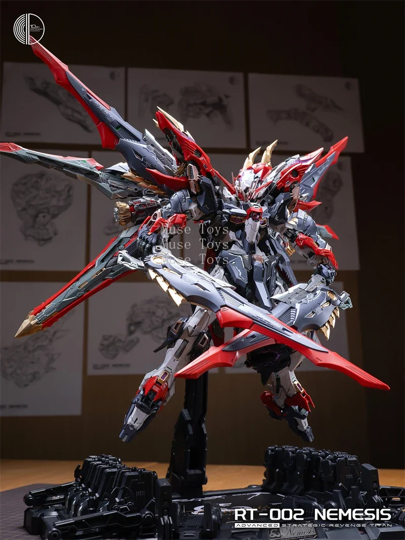 Nfinite 1/100 RT-002 NEMESIS Genuine Nfinite Dimension Strategic Revenge Titan Action Figure Assembly Children Toys BirthdayGift