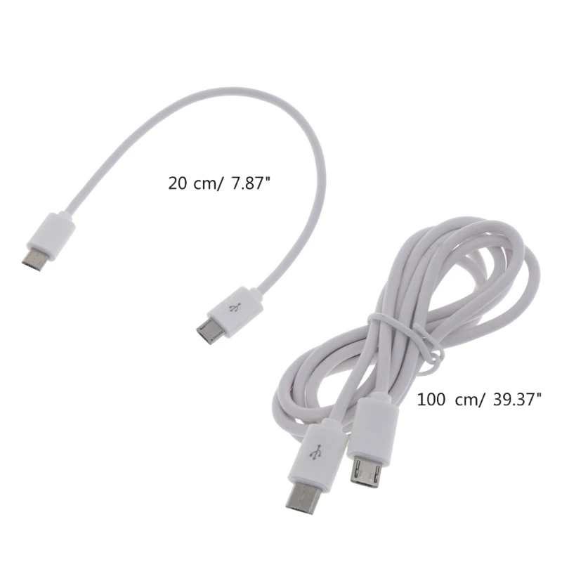 20/100cm Micro USB to Micro USB OTG Cable Male-Male Connector Wire for Phone Tablets Camera Charging