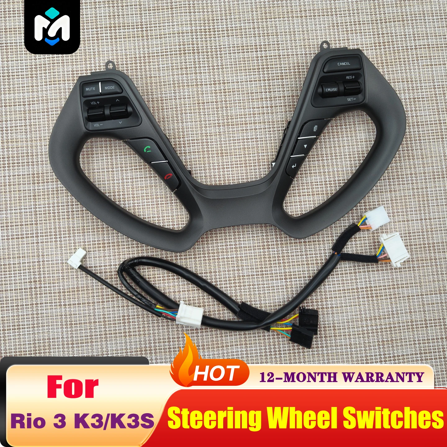 Multifunction Steering Wheel Button For Ki-a Rio 3 K3 K3S 2011-2017 Cruise Controller Car Switches Non-Heated