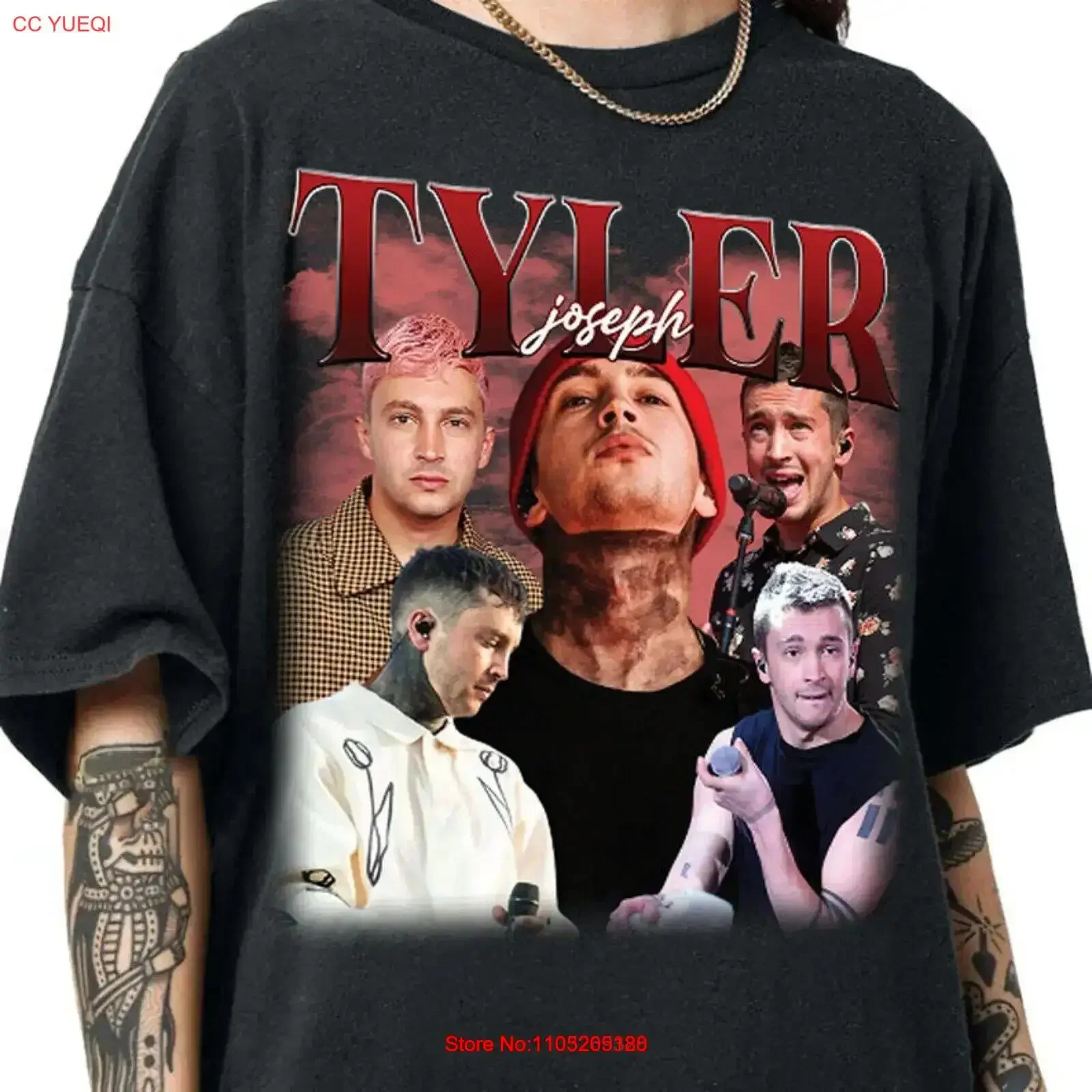 Camiseta limitada de Tyler Joseph Josh Dun para mujer y hombre, ropa vintage lavada para hombre, ropa de diseñador versátil y elegante