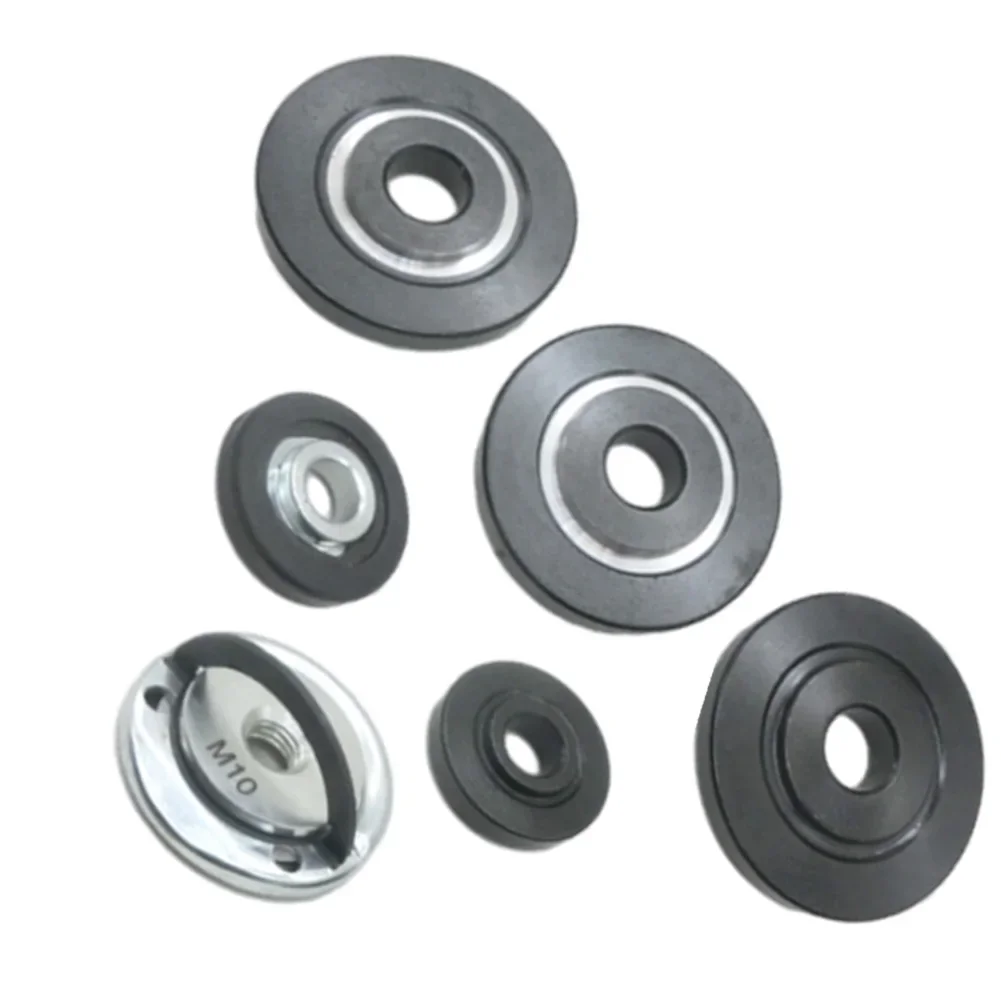 5 Types 2pcs M10 Thread Angle Grinder Inner Outer Flange Nut Set Tools Quick Release Self-Locking Pressing Plate Power Chuck Set