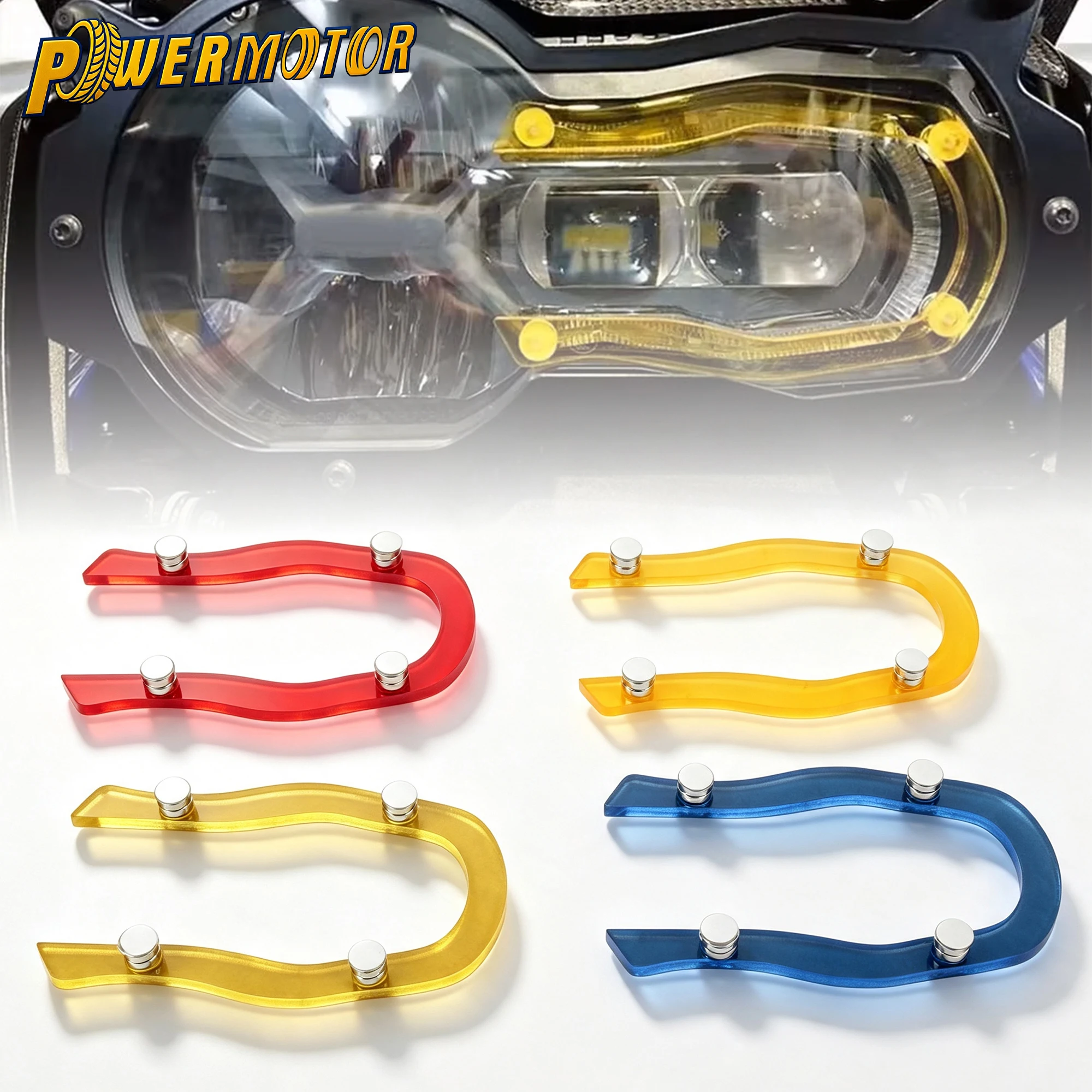 Motorcycle DRL Color Filter Cover For BMW R1200GS LC Adventure 2014-2023 R1250GS ADV 2019-2020 Fog Light Changeable Lens Housing