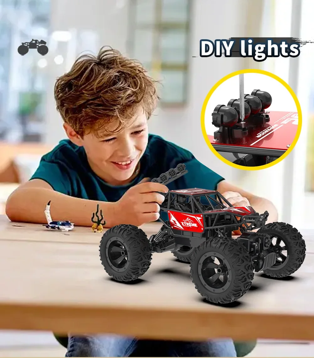 4WD Off-road Climbing Car, Lightweight and Durable, Cost-effective, Gesture Sensor Remote Control,new Choice for Children's Toys