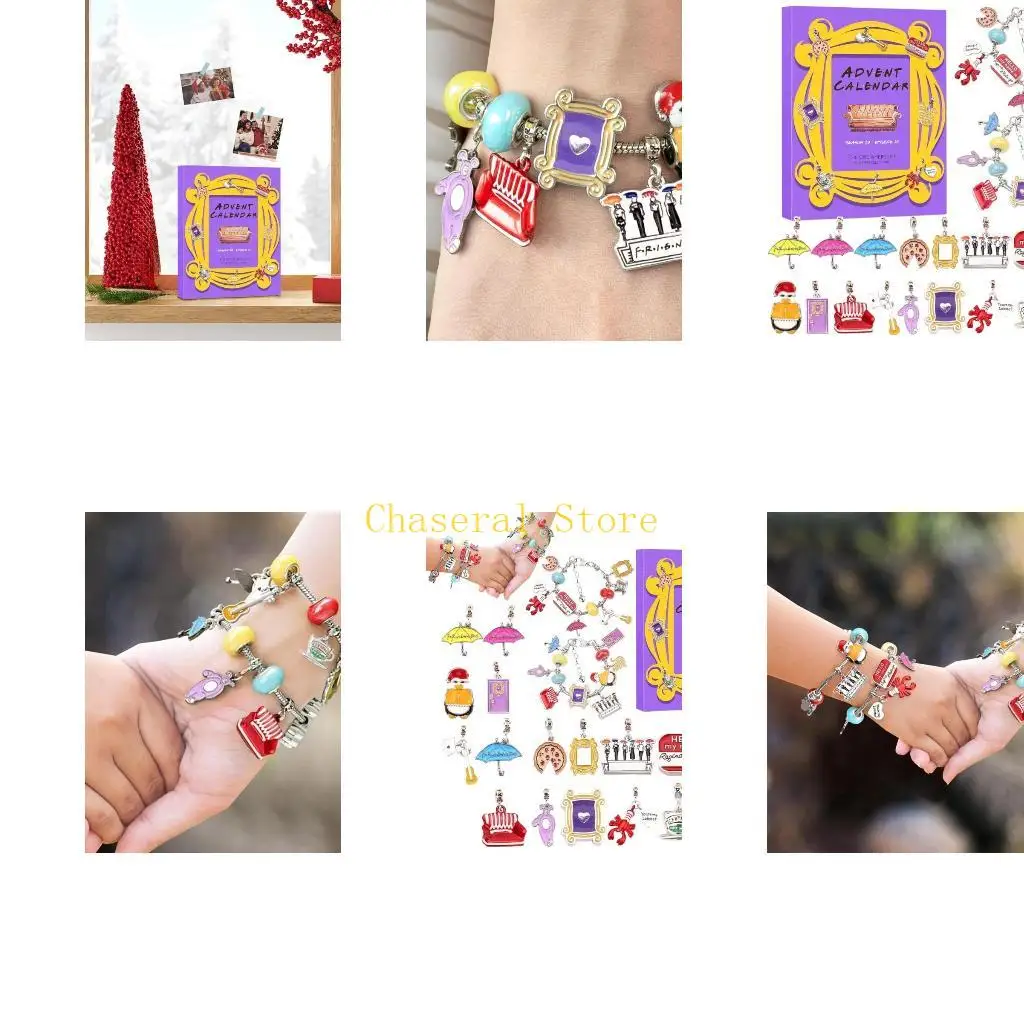 E7CE Christmas Jewelry Advent Calendar 2024,Christmas Countdown Calendar Jewelry Kits