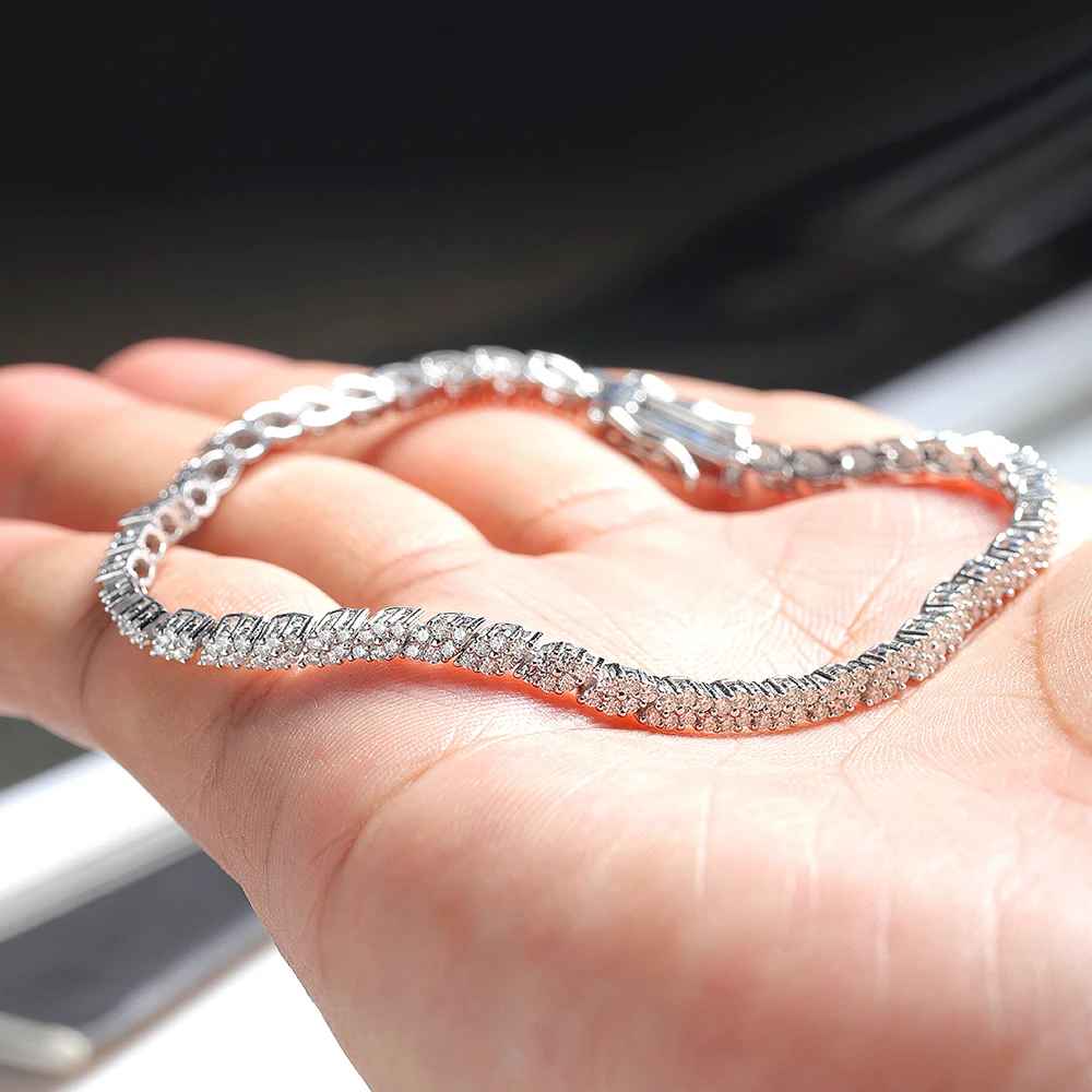 Thumbnail 4 - #65 Cheap Moissanite Tennis Bracelets Worth Buying