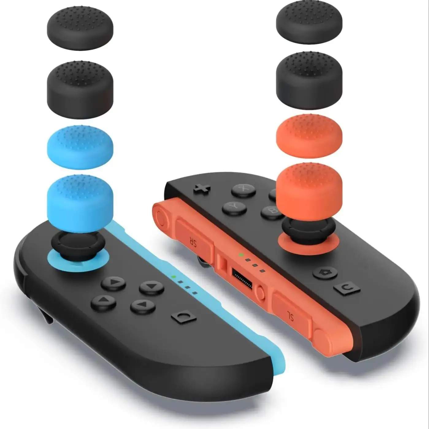 Capuchons de poignées de pouce pour Nintendo Switch 2, housse en Silicone pour manette JoyCon, accessoires de jeu, 4/8 paquets