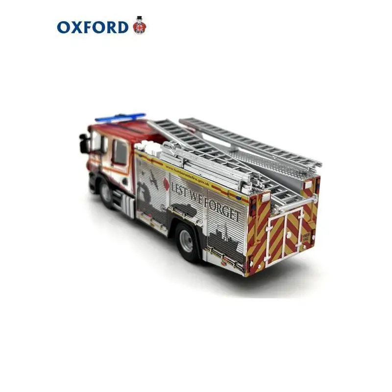 OXFORD Scania CP31 Motor de bomberos Modelo fundido a presión a escala 1:76 - Réplica de camión de bomberos de aleación, vehículo de exhibición de coleccionista