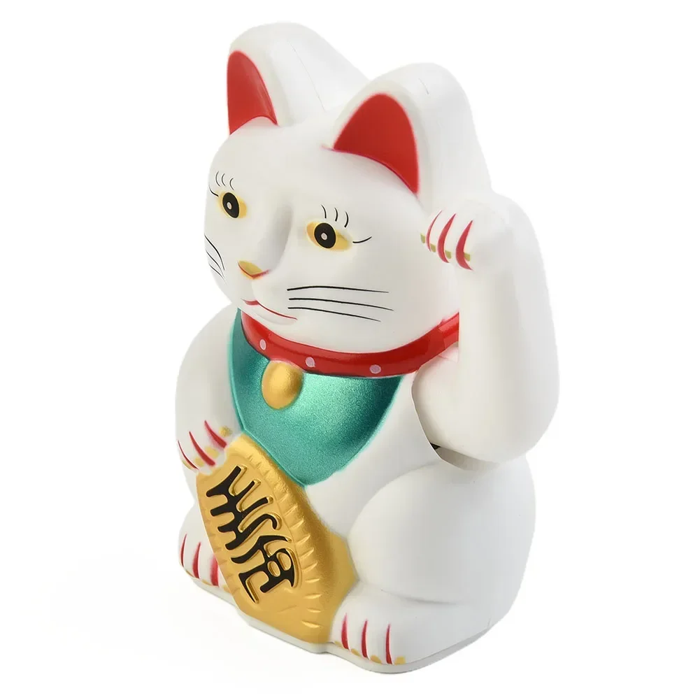 5inch Rifeng Electric Waving Lucky Cat Cashier New Store Opening Lucky Cat Ornament Car Decoration Home Decoration Birthday