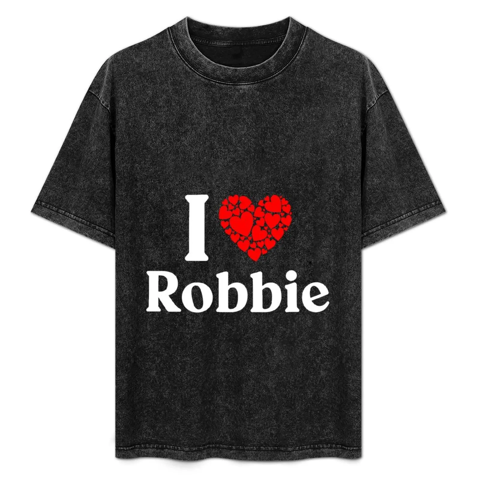 

Robbie Heart - I Love Robbie T-Shirt anime stuff anime figures Funny t-shirt customs plus size men clothing