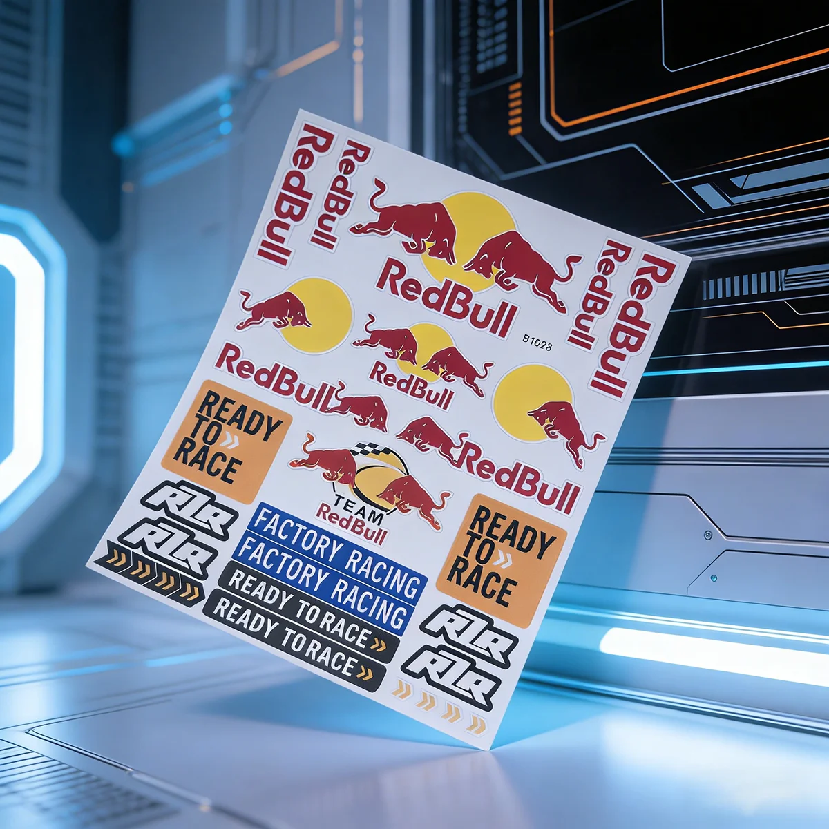 

UV Resistant Red Bull Reflective Racing Sticker Decal for KTM 690 Duke Body Helmet Fuel Tank