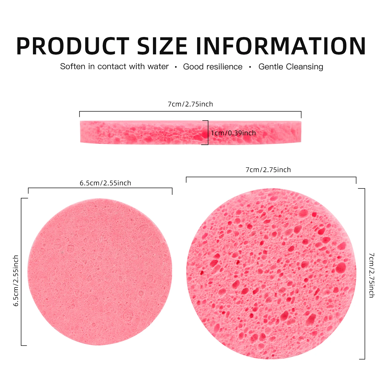 25 pièces compresse visage lavage bouffée pâte de bois naturelle éponge visage lavage bouffée moussant visage bouffée cosmétique bouffée visage éponge nettoyante