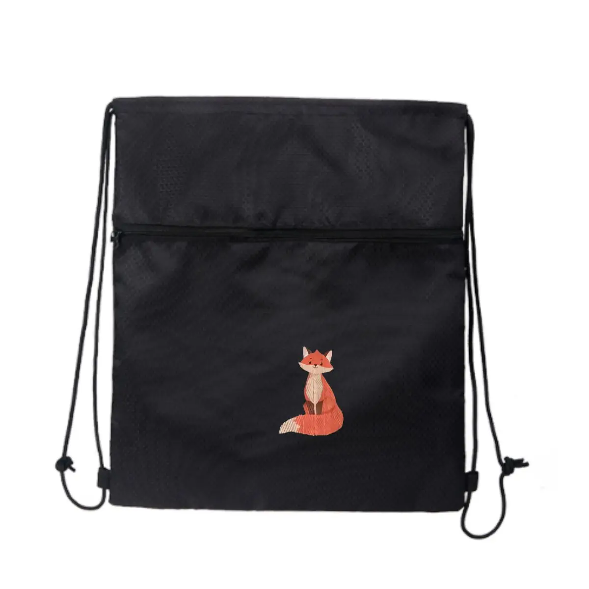 

Рюкзак на шнурке с милой лисой и графическим дизайном, объемный рюкзак на шнурке, сумки на шнурке