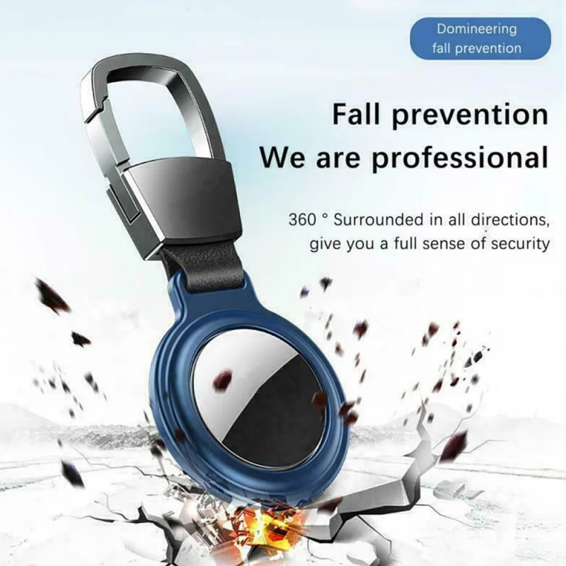 NEW For AirTag Metal Case Protecto With keychain Metal Magnetic Shockproof Anti Scratch Fall Protect Shell Cover For AirTag